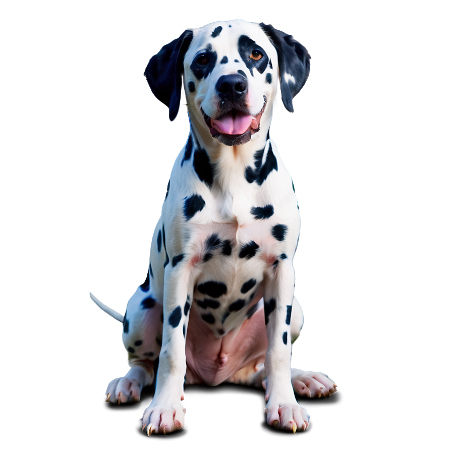 Sitting Dalmatian Pose Png Nhb31