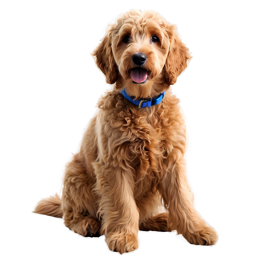 Sitting Goldendoodle Png Nyy19