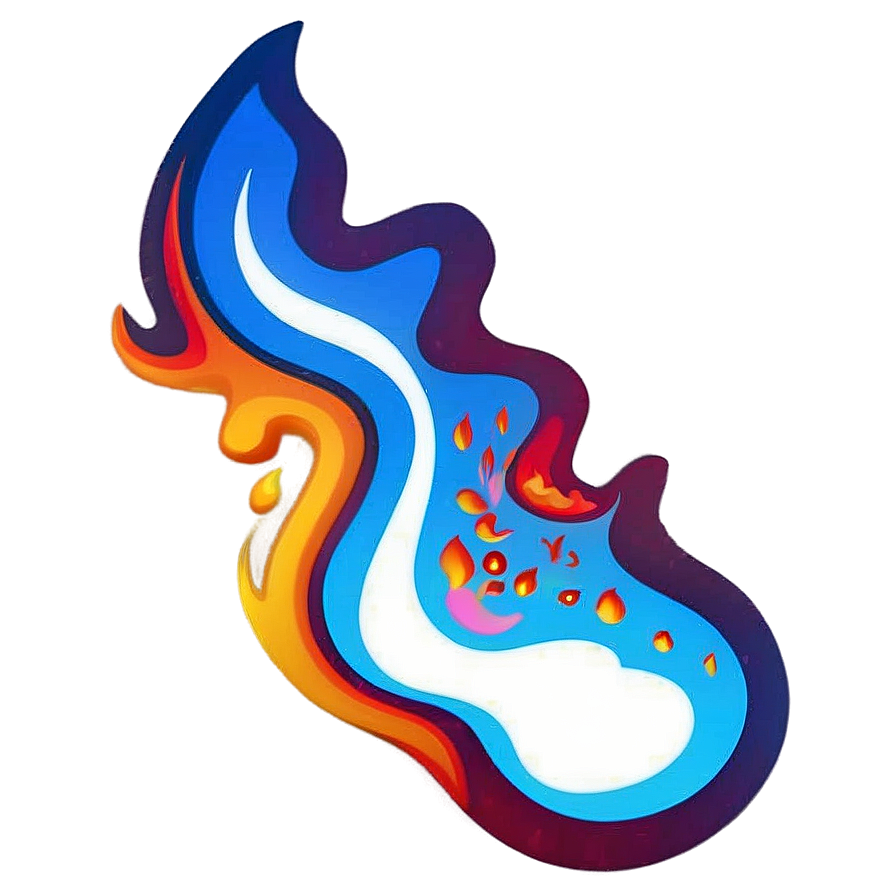 Sizzling Fire Emoji Element Png Khx