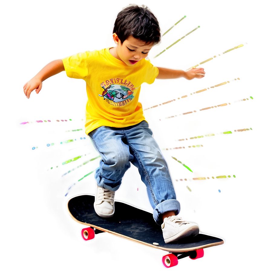 Skateboarding Boy PNG fme PNG with transparent background