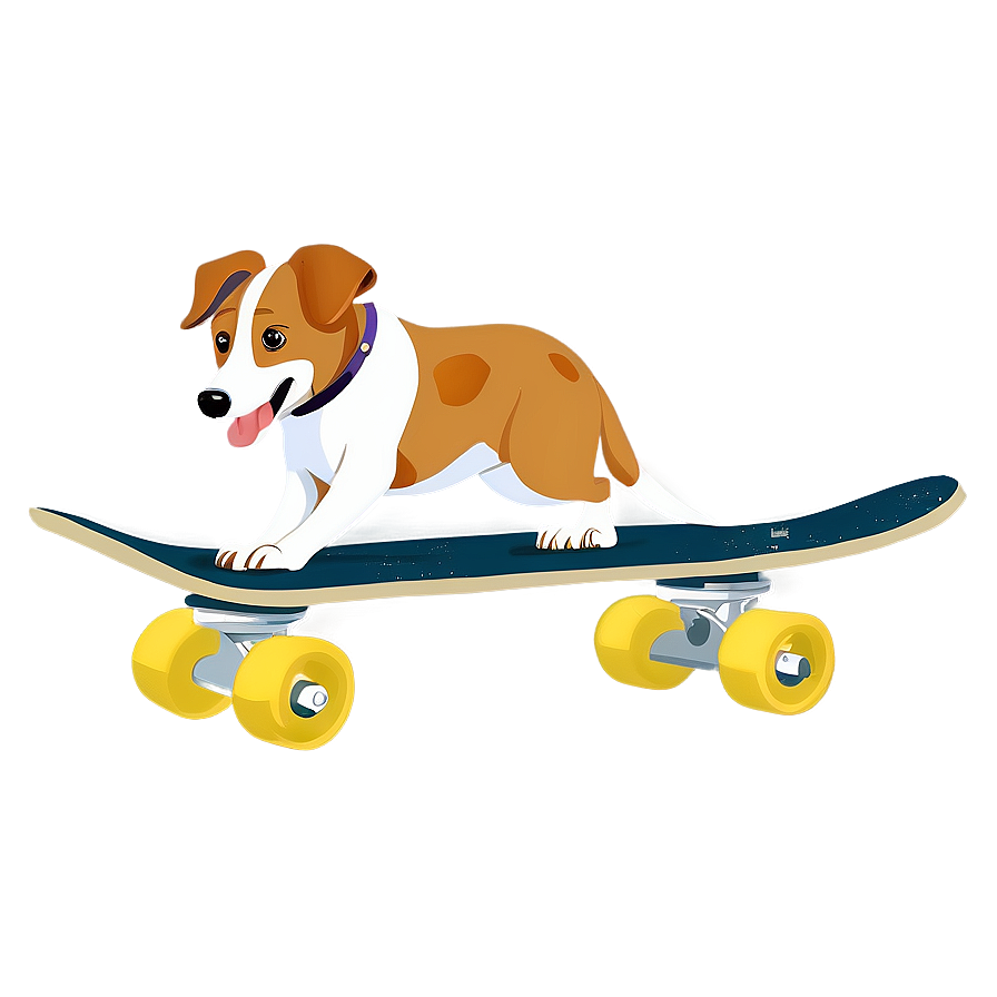 Skateboarding Dog Png 06242024