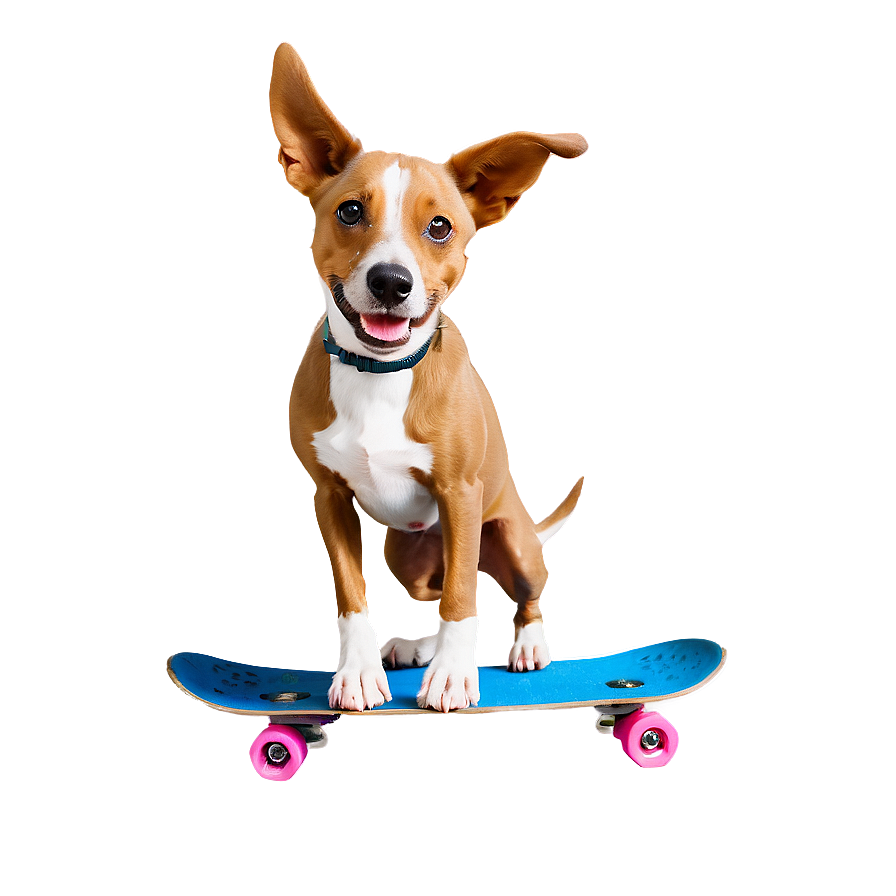 Skateboarding Dog PNG pbf7 PNG with transparent background