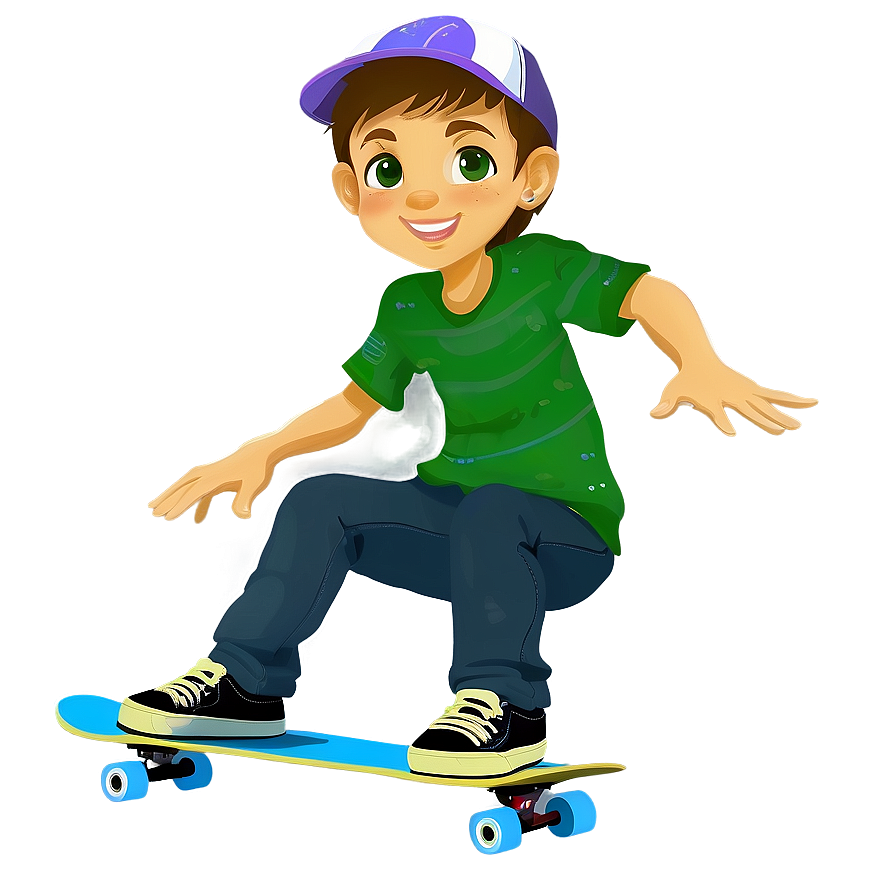 Skateboarding Kids PNG pcd57 PNG with transparent background