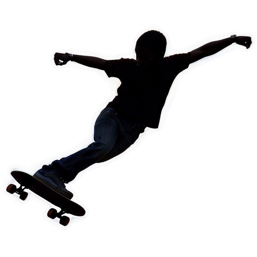 Skateboarding Silhouette PNG nmk PNG with transparent background