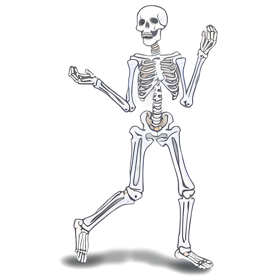 Skeleton Dancing On Beach Png 06282024