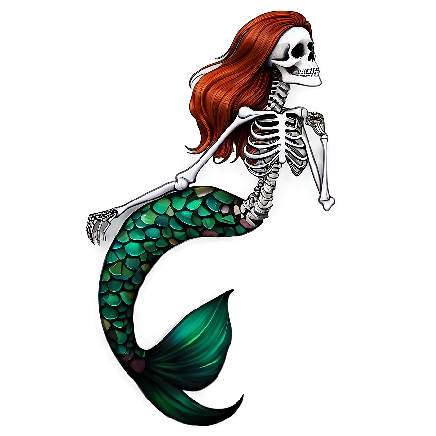 Skeleton Mermaid Png 64