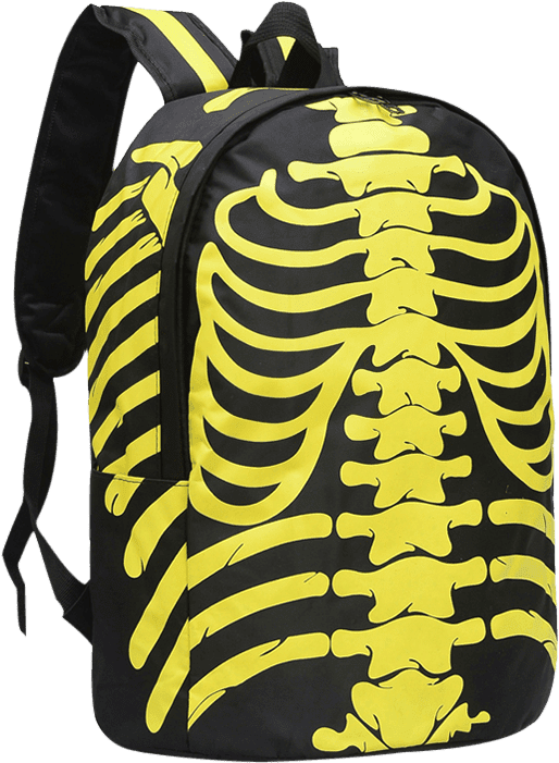 Skeleton Print Backpack