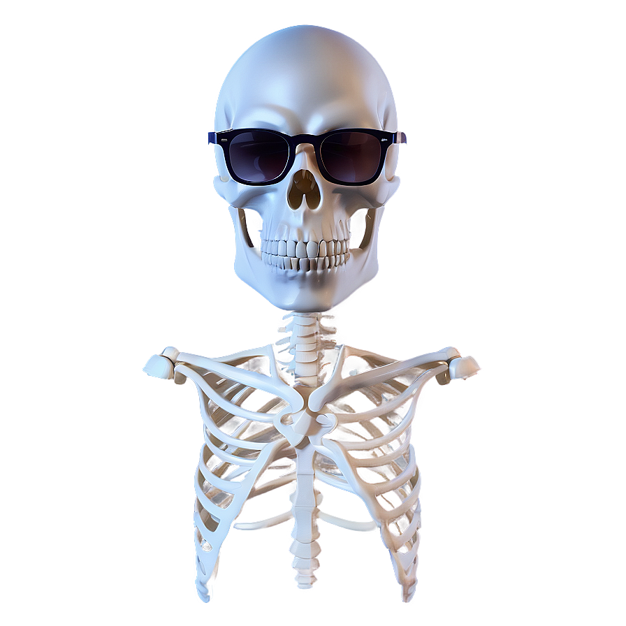 Skeleton With Glasses Png Hex14