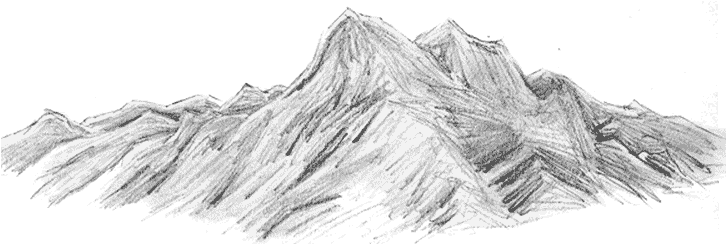 Collection Of Free Mountains Plain Download On - Mountain Range Sketch PNG with transparent background