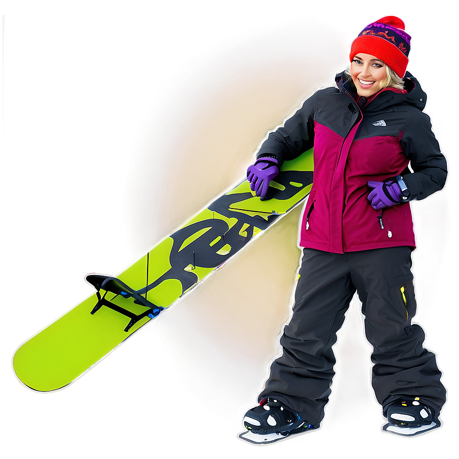 Skiing Winter Outfit Png 21