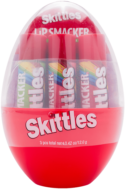 Skittles Lip Smacker Egg Packaging