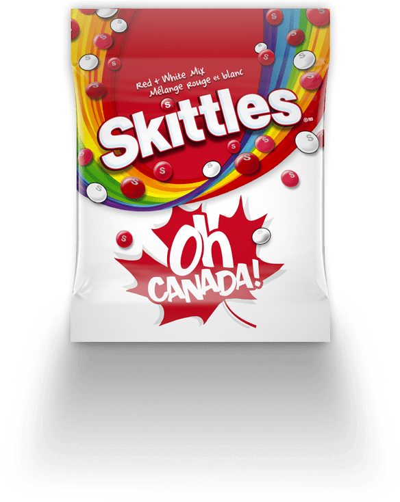 Skittles Oh Canada Edition Packaging