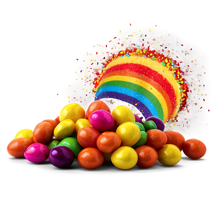 Skittles Rainbow Explosion Png 06282024