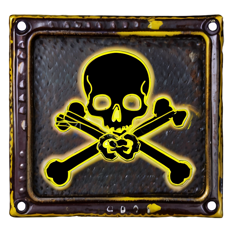 Skull And Bones Warning Sign Png 25