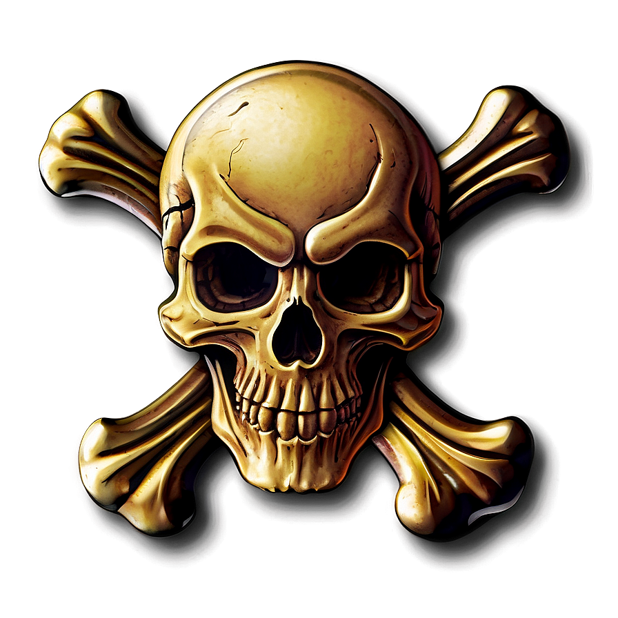 Skull And Crossbones Badge Png 06122024