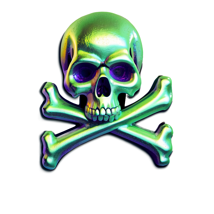 Skull And Crossbones Neon Sign Png 35