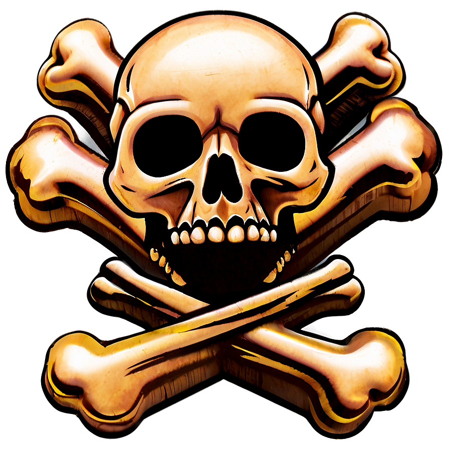 Skull And Crossbones Silhouette Png Cfm21