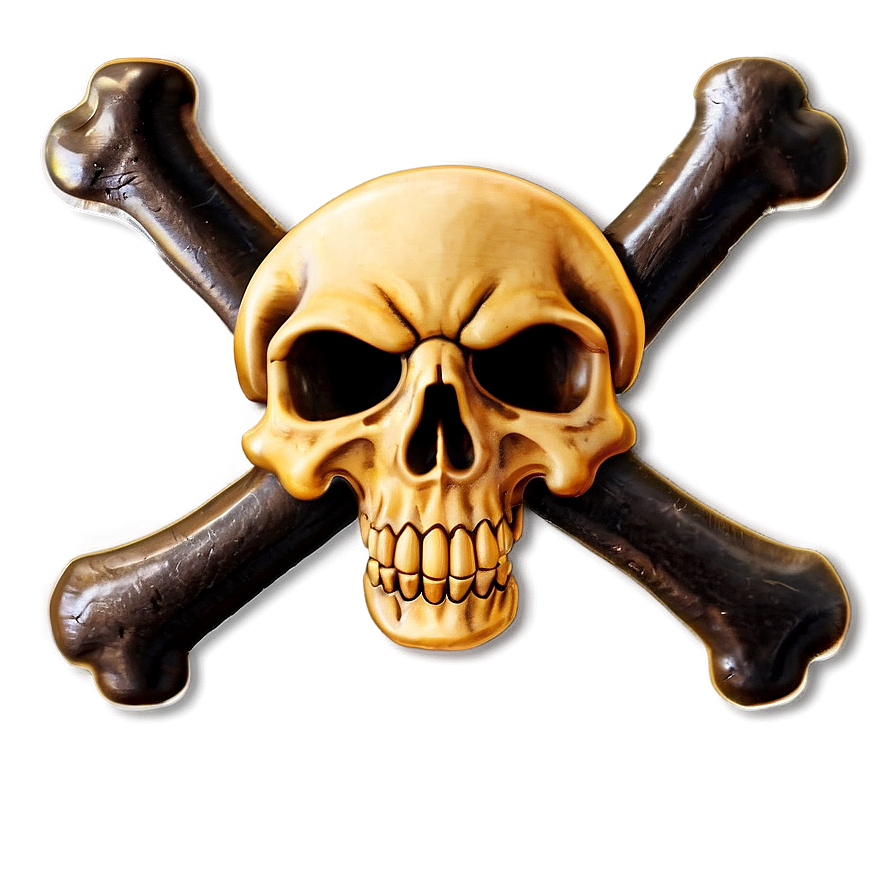 Skull And Crossbones Sticker Png 06122024