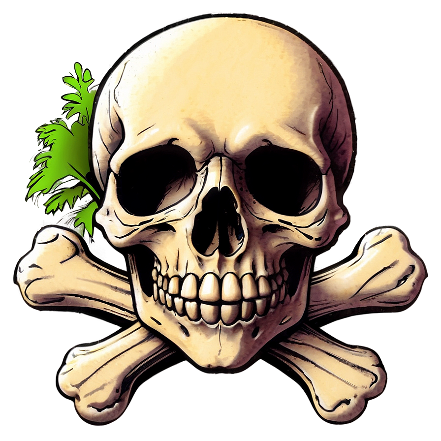 Skull And Crossbones Tattoo Design Png Ypp6