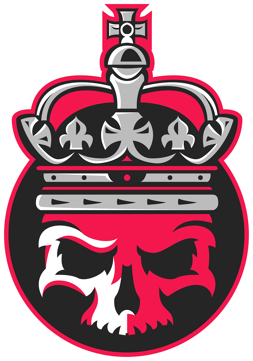 Skull Crown Emblem Logo