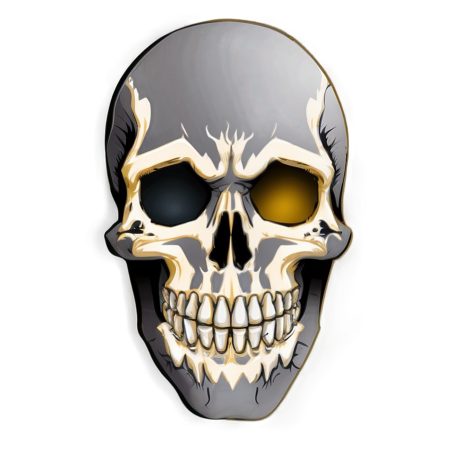 Skull Face Illustration Png 64