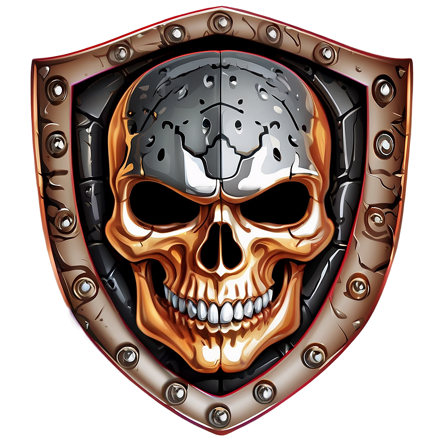 Skull Shield Vector Png Mtq