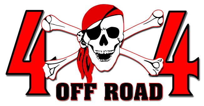 Skull4x4 Off Road Graphic PNG with transparent background