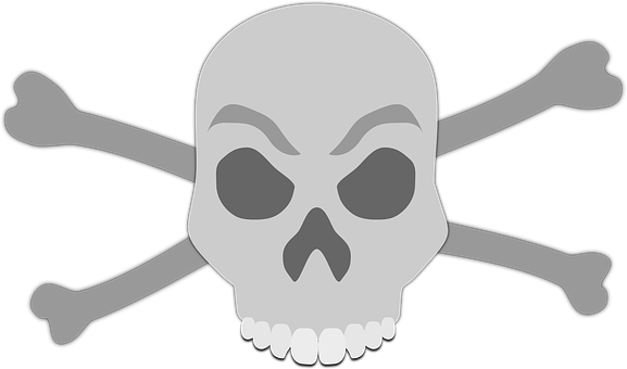 Skull_and_ Crossbones_ Graphic PNG with transparent background