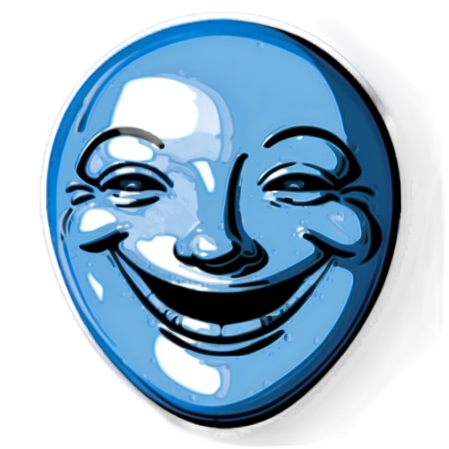 Sky Blue Smiling Face Png Bgf