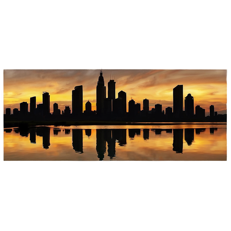 Skyline at Sunset PNG 06202024 PNG with transparent background