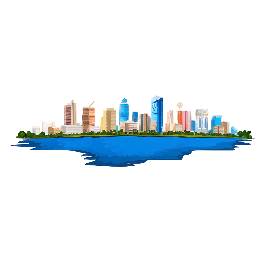 Skyline from Above PNG 06202024 PNG with transparent background