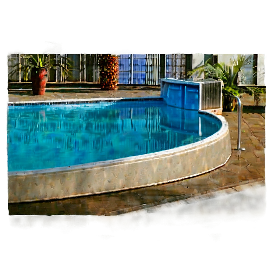 Skyline View Swimming Pool Png Kob74