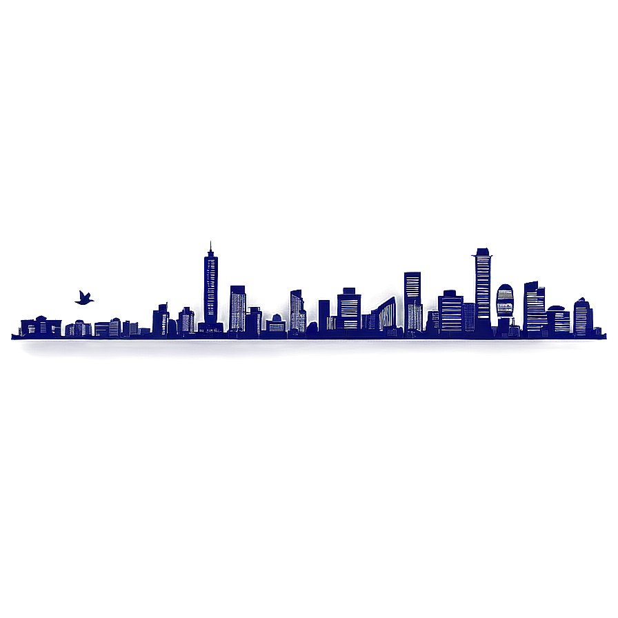Skyline with Birds PNG rxu47 PNG with transparent background