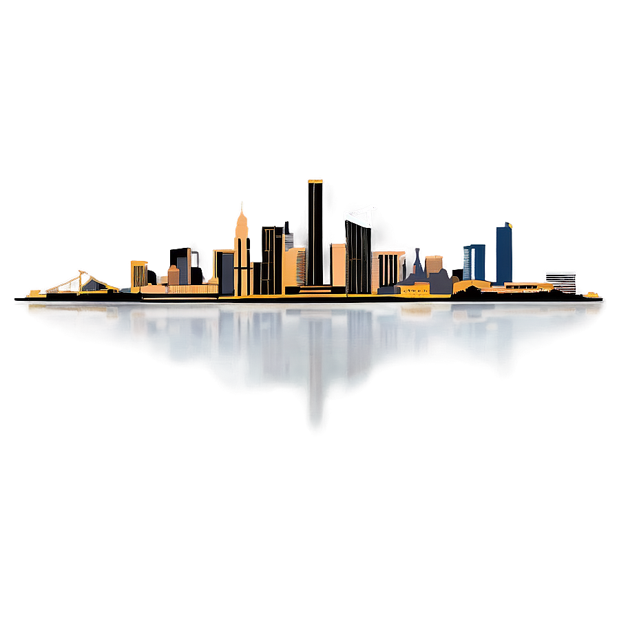Skyline with River PNG joe PNG with transparent background