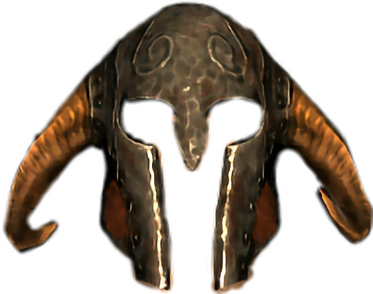 Skyrim Iron Helmet Graphic