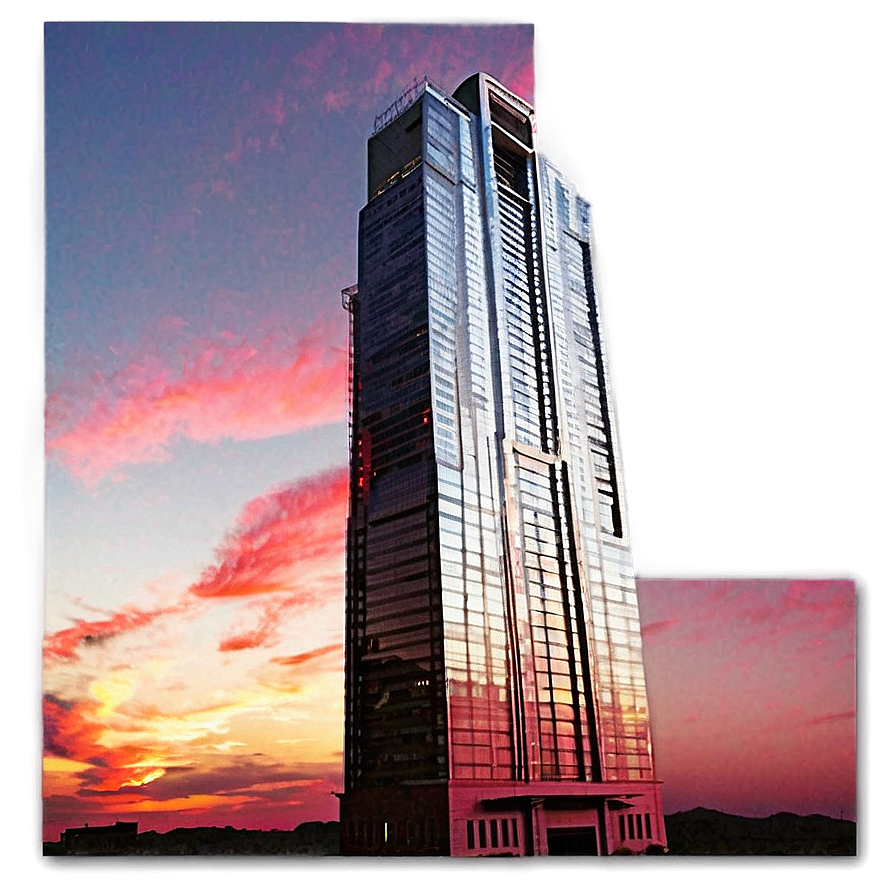 Skyscraper At Sunset Png Jcv