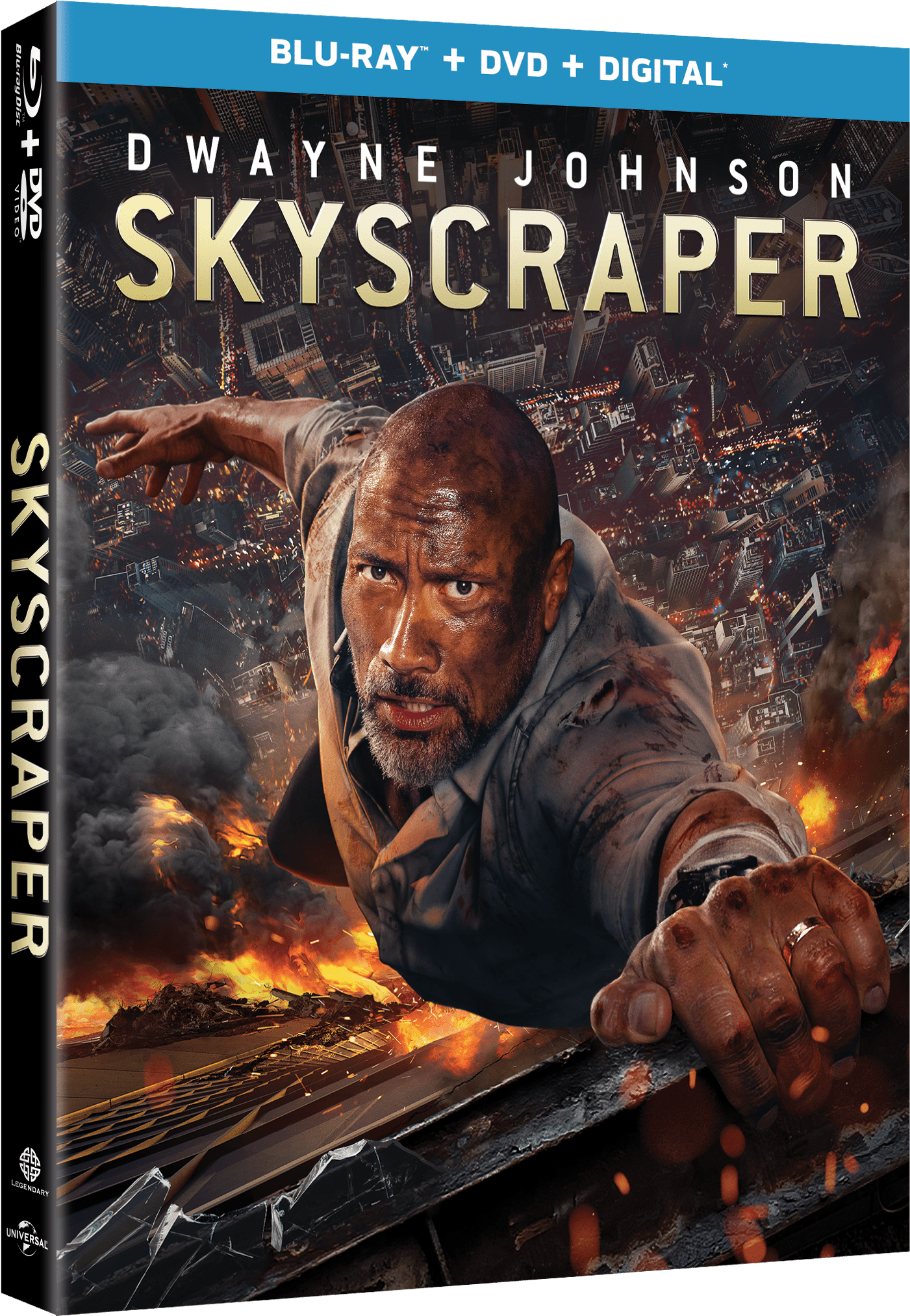 Skyscraper Blu-ray Combo Pack Cover - Cover Blu Ray Skyscraper, HD Png Download PNG with transparent background