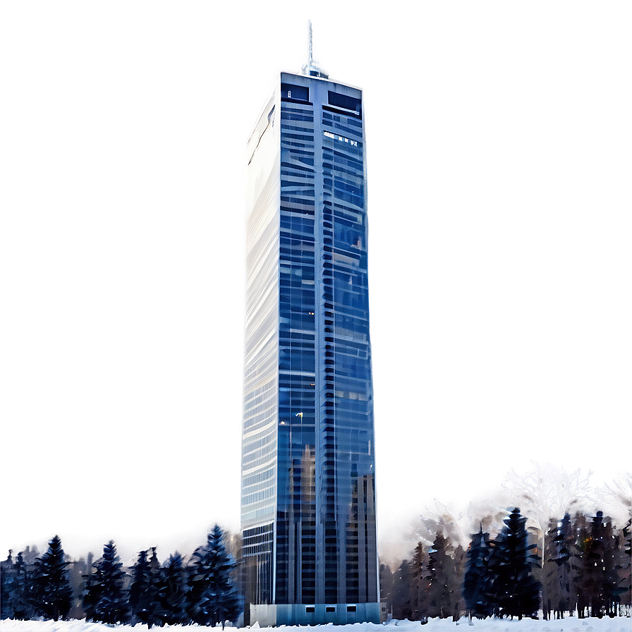 Skyscraper In Winter Png Bst1