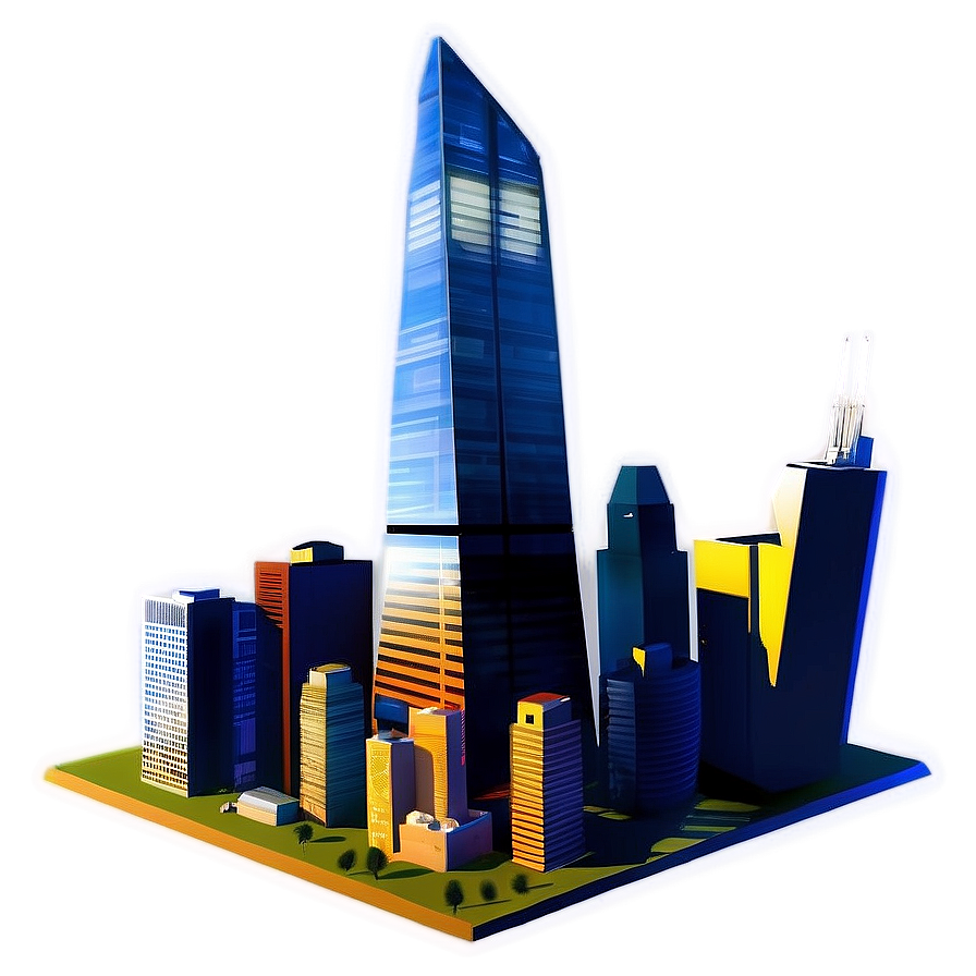 Skyscraper Silhouette PNG gcc PNG with transparent background