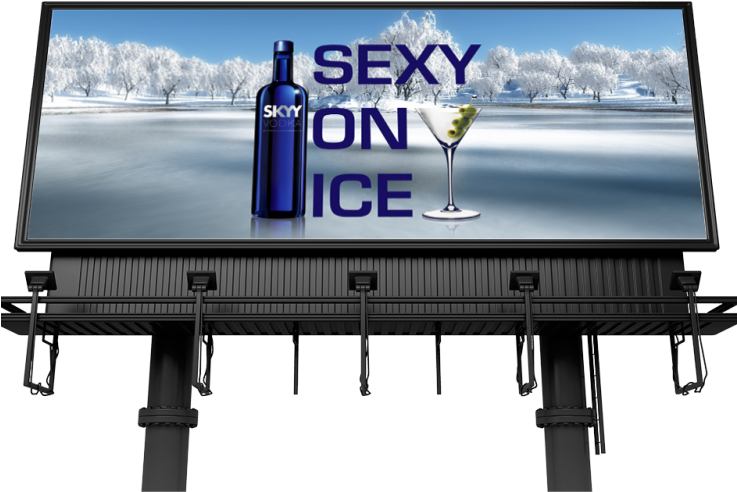 Skyy Vodka Billboard Advert Winter Theme