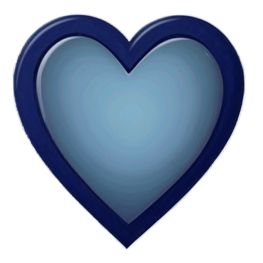 Slate Blue Heart Icon Png 15