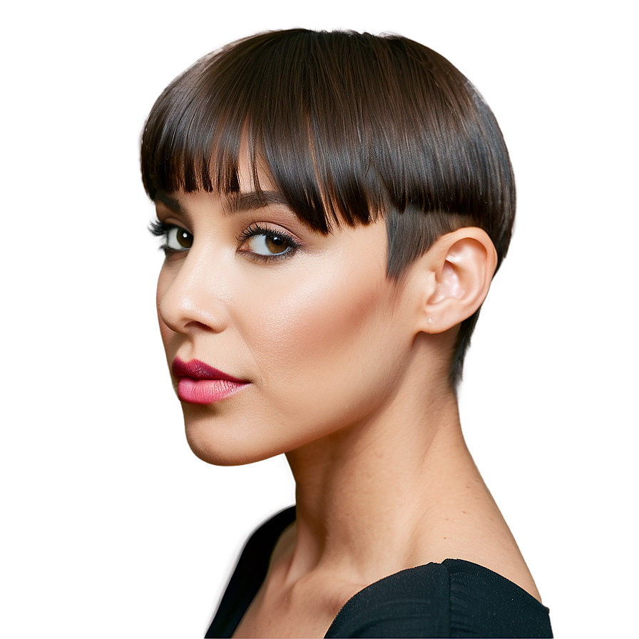 Sleek Bangs Hairstyle Png 51