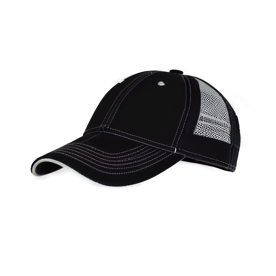 Sleek Black Baseball Cap Png Awj