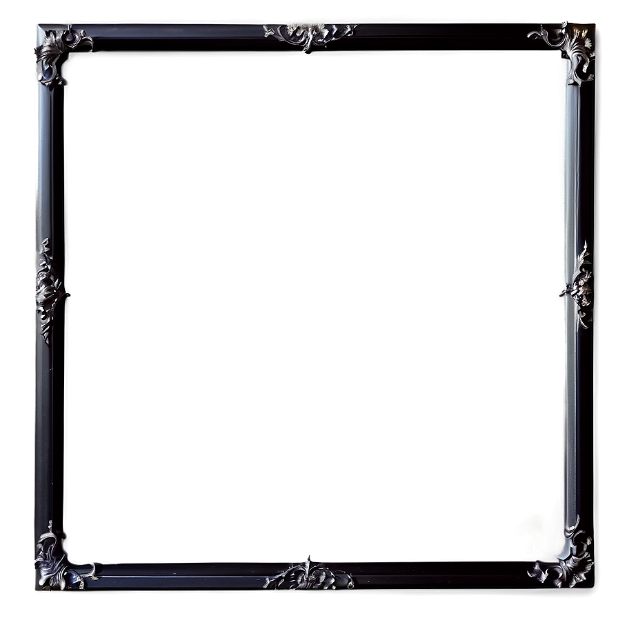 Sleek Black Frame Png Vpb