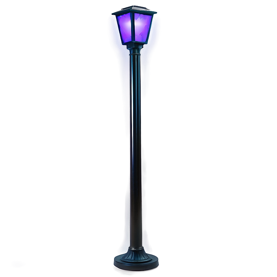 Sleek Black Light Post Png 06282024