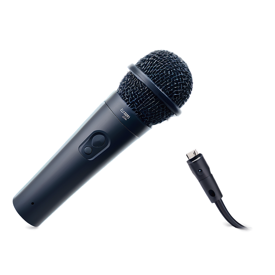 Sleek Black Podcasting Mic Png Kxn