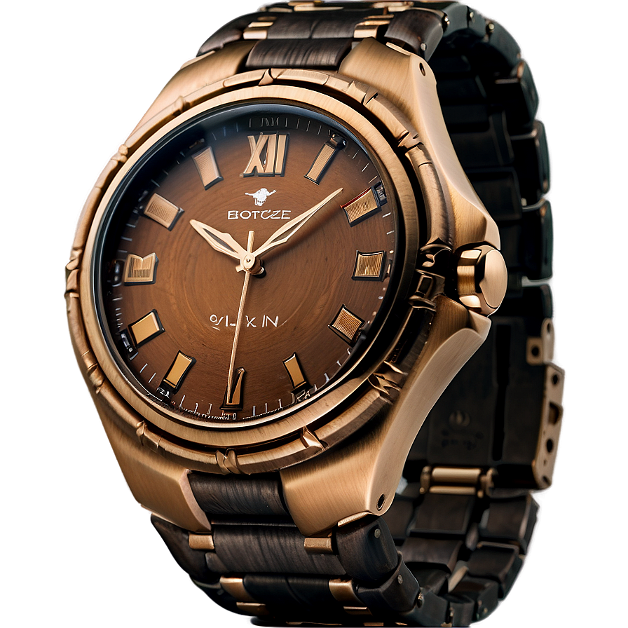 Sleek Bronze Watch PNG 06252024 PNG with transparent background