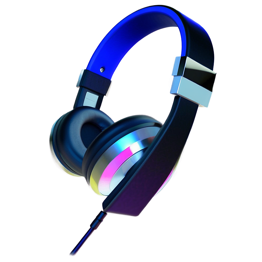 Sleek DJ Headphones Design PNG qch8 PNG image with a transparent background, free high-resolution download