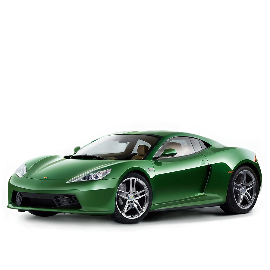 Sleek Green Sports Car Png 05062024