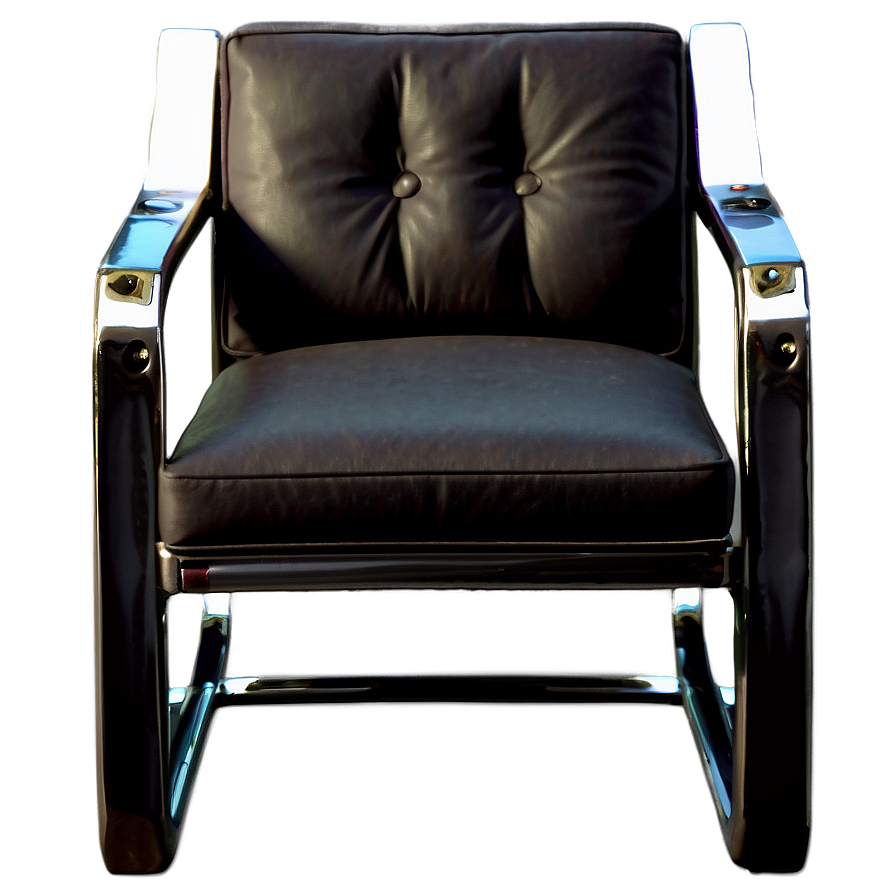 Sleek Metal Frame Armchair PNG 06262024 PNG with transparent background